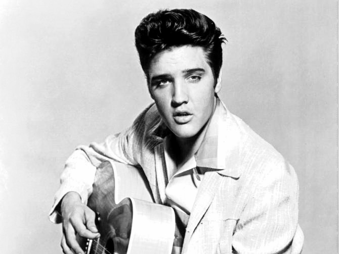Portrait of Elvis Presley